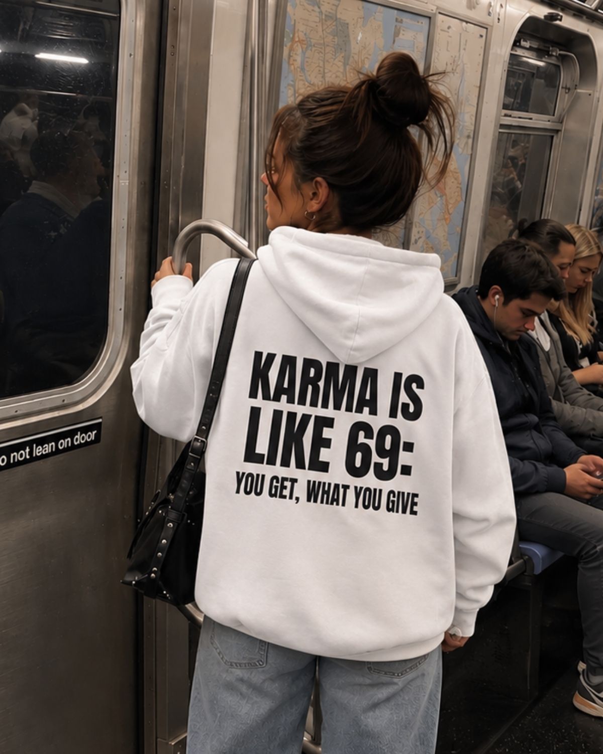 KARMA IS LIKE 69 - Women Oversized Hoodie