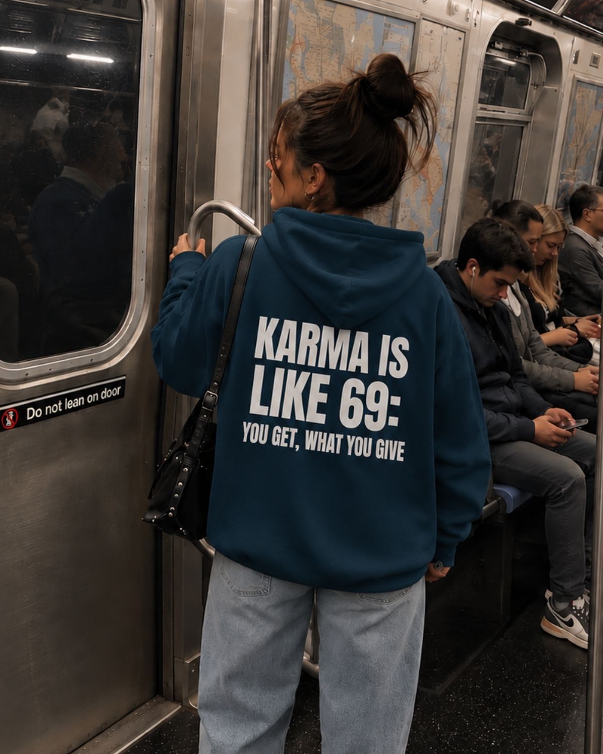 KARMA IS LIKE 69 - Women Oversized Hoodie