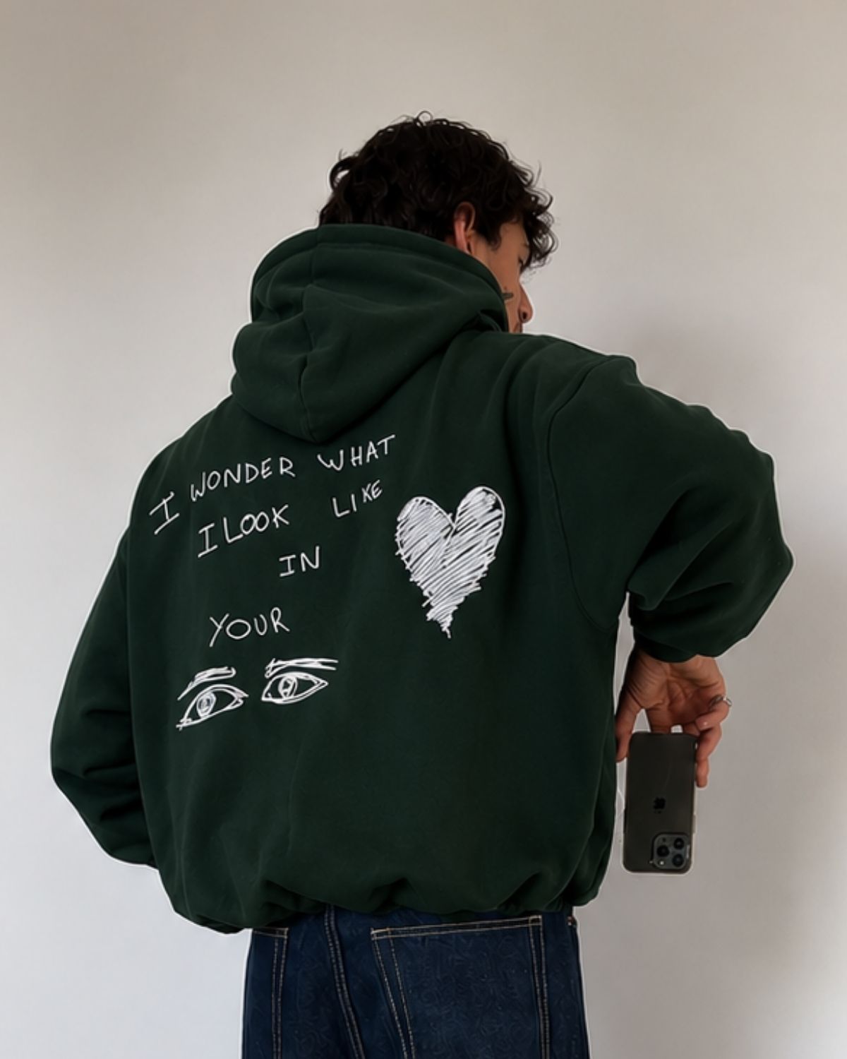 I WONDER WHAT I LOOK LOKE IN YOUR - Oversized Hoodie [ Unisex ]