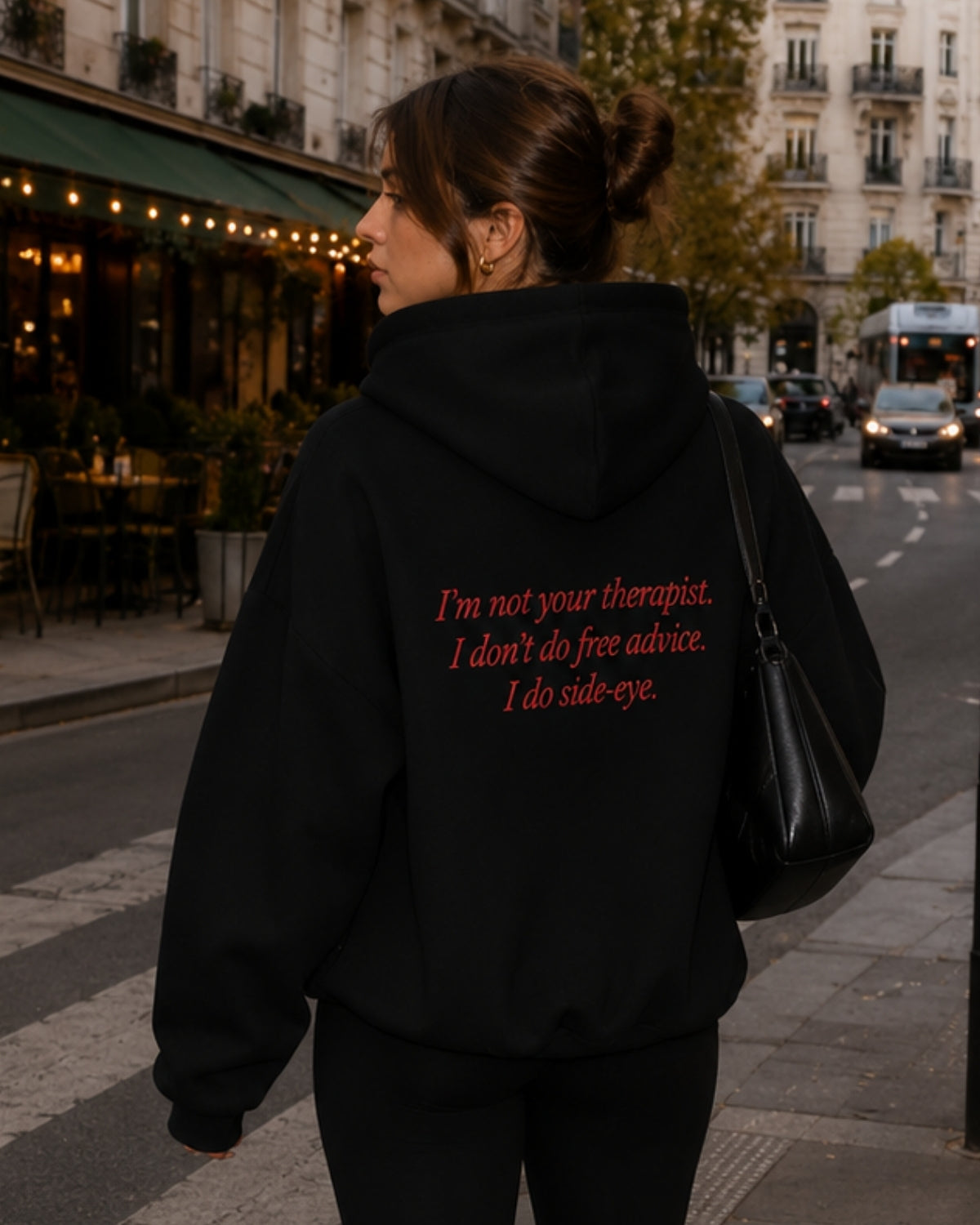 i'm not your therapist - Women Oversized Hoodie