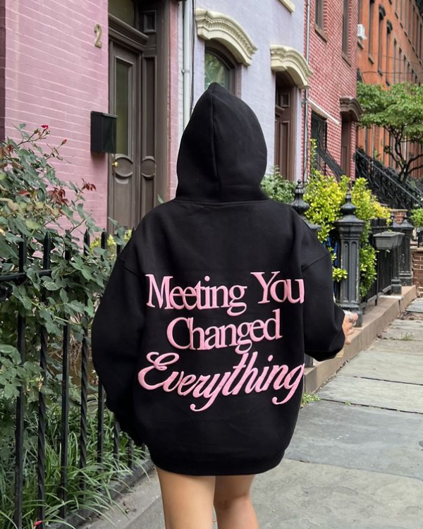 Meeting You Changed Everything - Women Oversized Hoodie