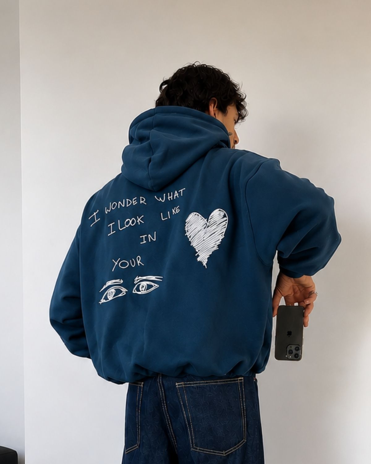 I WONDER WHAT I LOOK LOKE IN YOUR - Oversized Hoodie [ Unisex ]