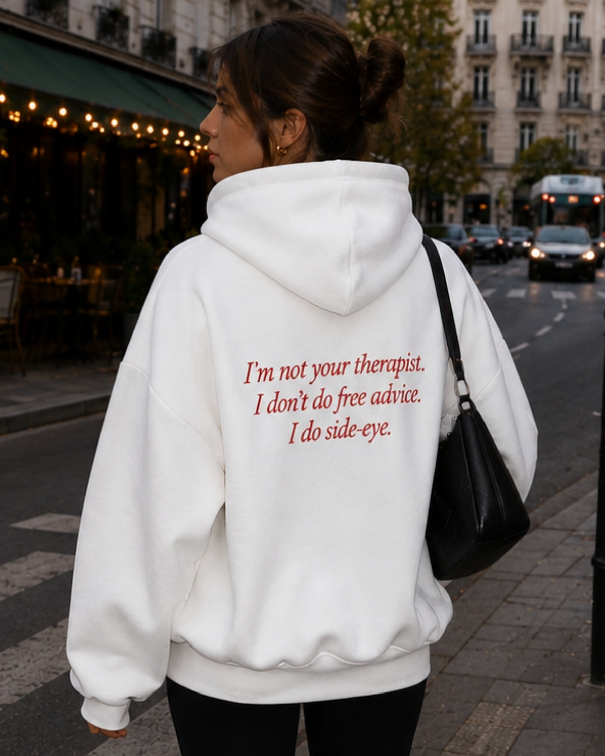 i'm not your therapist - Women Oversized Hoodie
