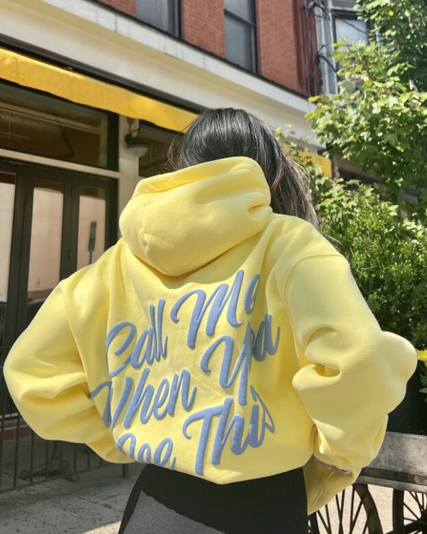 Call me When u see This - Women Oversized Hoodie