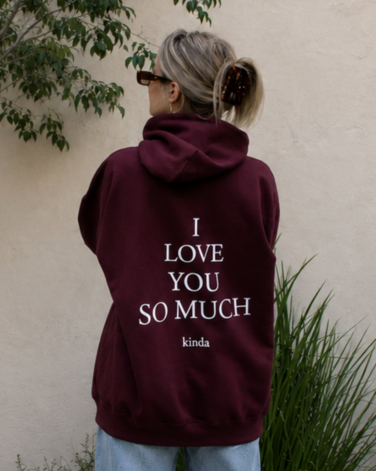 I LOVE YOU SO MUCH kinda - Women Oversized Hoodie