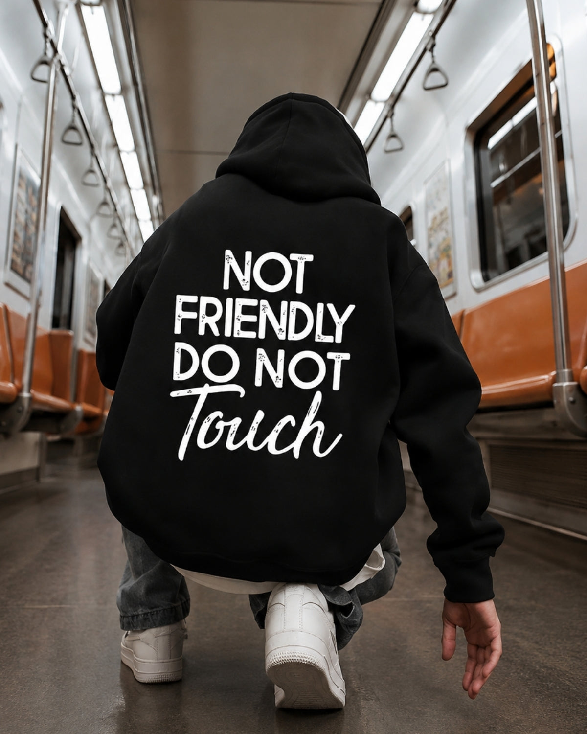NOT FRIENDLY DO NOT Touch - Oversized Hoodie [ Unisex ]