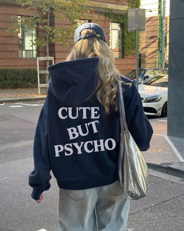 Cute But Psycho - Women Oversized Hoodie