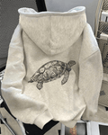 Turtle  - Women Oversized Hoodie