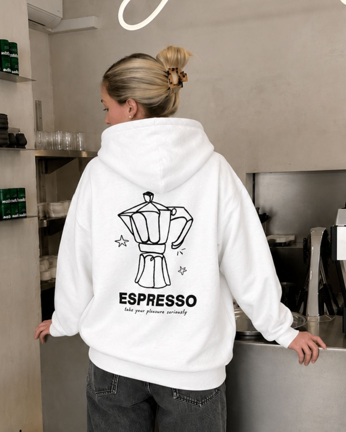 ESPRESSO - Women Oversized Hoodie