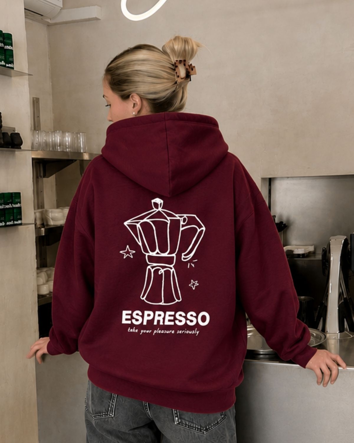 ESPRESSO - Women Oversized Hoodie