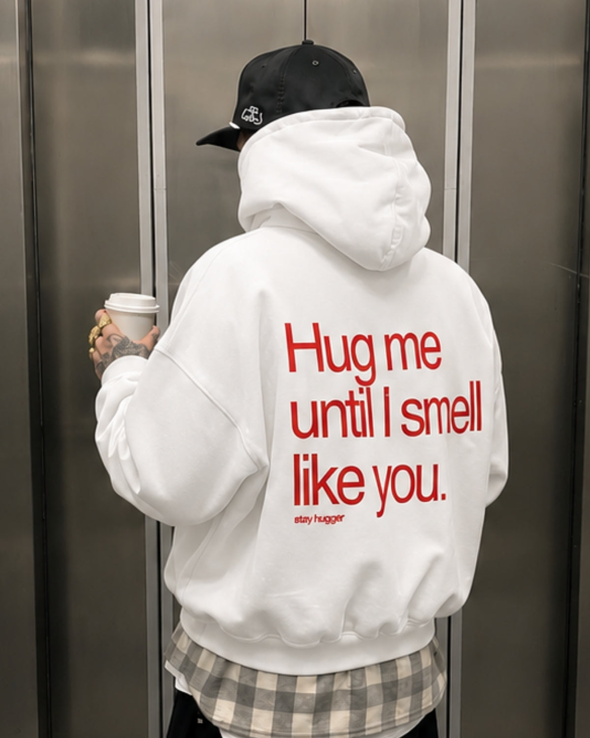 HUG ME UNTIL I SMELL LIKE YOU - Oversized Hoodie [ Unisex ]