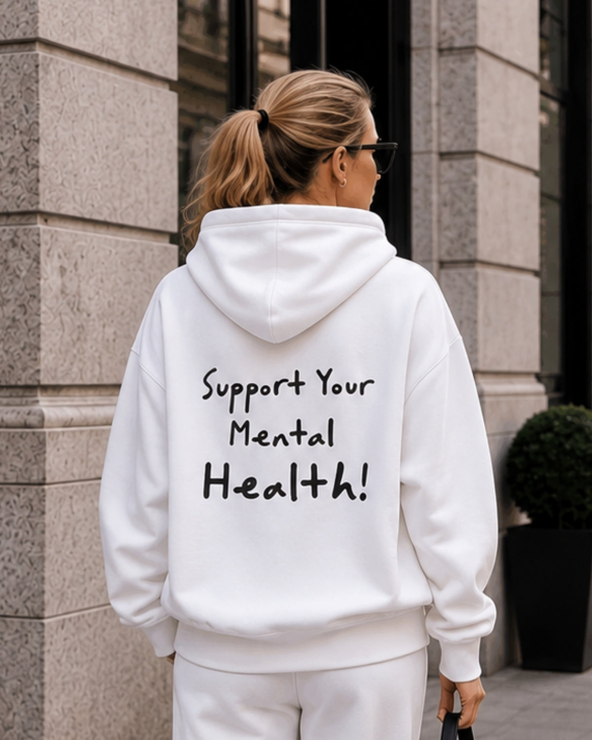SUPPORT YOUR MENTAL HEALTH - Women Oversized Hoodie