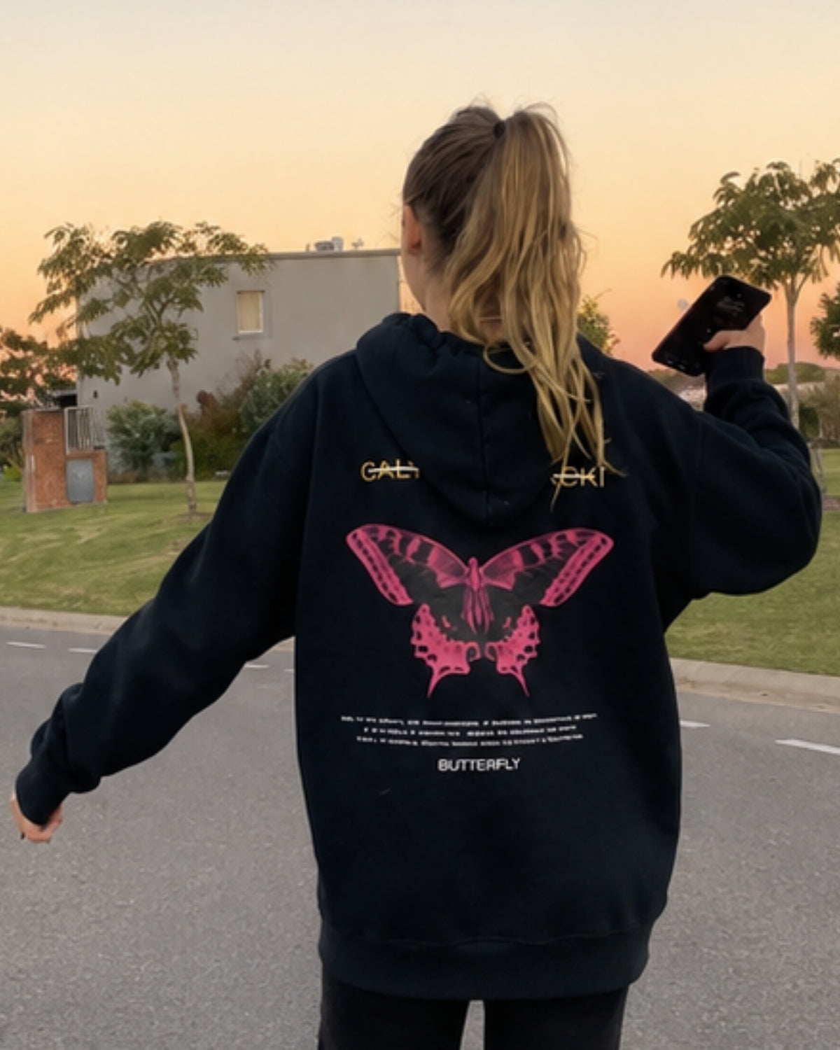 BUTTERFLY - Women Oversized Hoodie