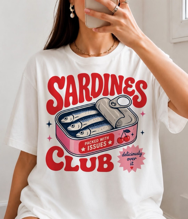 Sardines Club - Women Oversized T-shirt