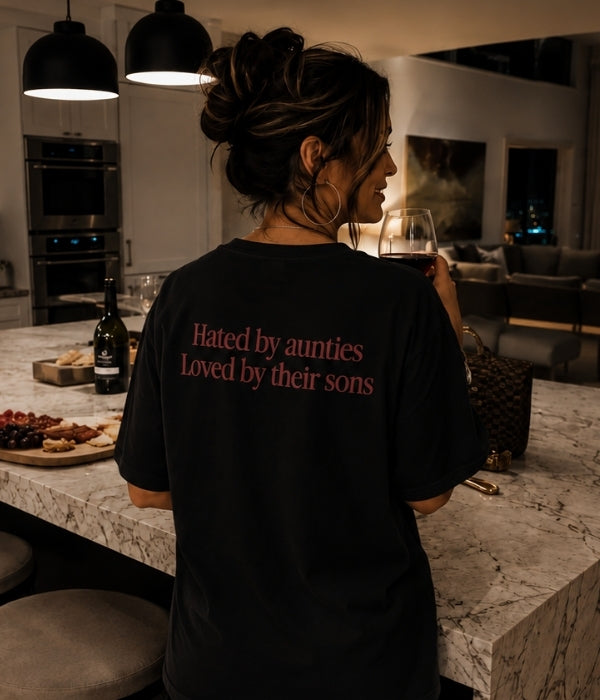 hated by aunties loved by their sons - Women Oversized T-shirt