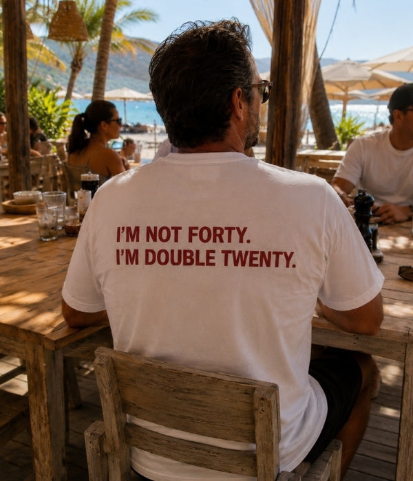 I'M NOT FORTY . I'M DOUBLE TWENTY  - Oversized T-shirt  [ Unisex ]