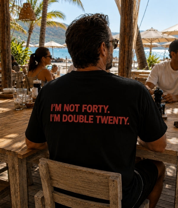 I'M NOT FORTY . I'M DOUBLE TWENTY  - Oversized T-shirt  [ Unisex ]