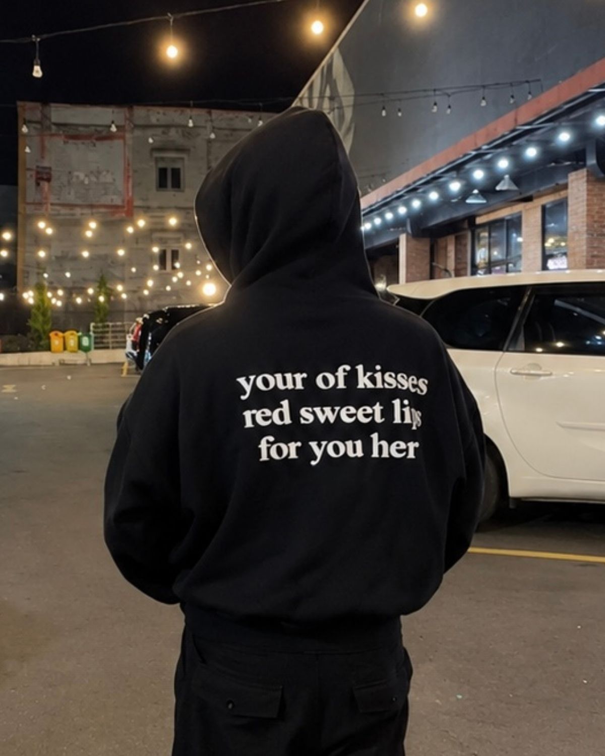 YOUR OF KISSES RED SWEET LIPS FOR YO HER - Oversized Hoodie [ Unisex ]