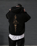 Geometric Spine - Oversized Hoodie [ Unisex ]
