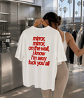 i KNOW IM SEXY FUCK U ALL- Women Oversized T-shirt