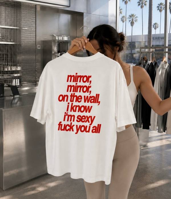 i KNOW IM SEXY FUCK U ALL- Women Oversized T-shirt