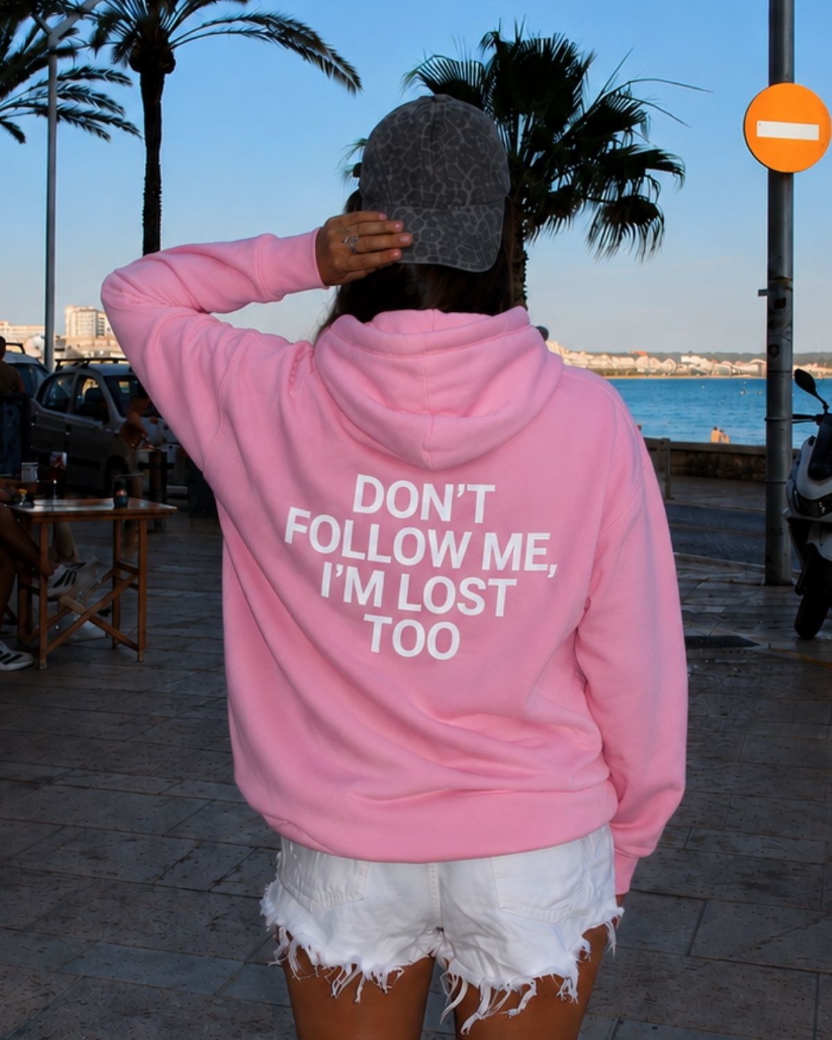 DON'T FOLLOW ME I'M LOST TOO - Women Oversized Hoodie