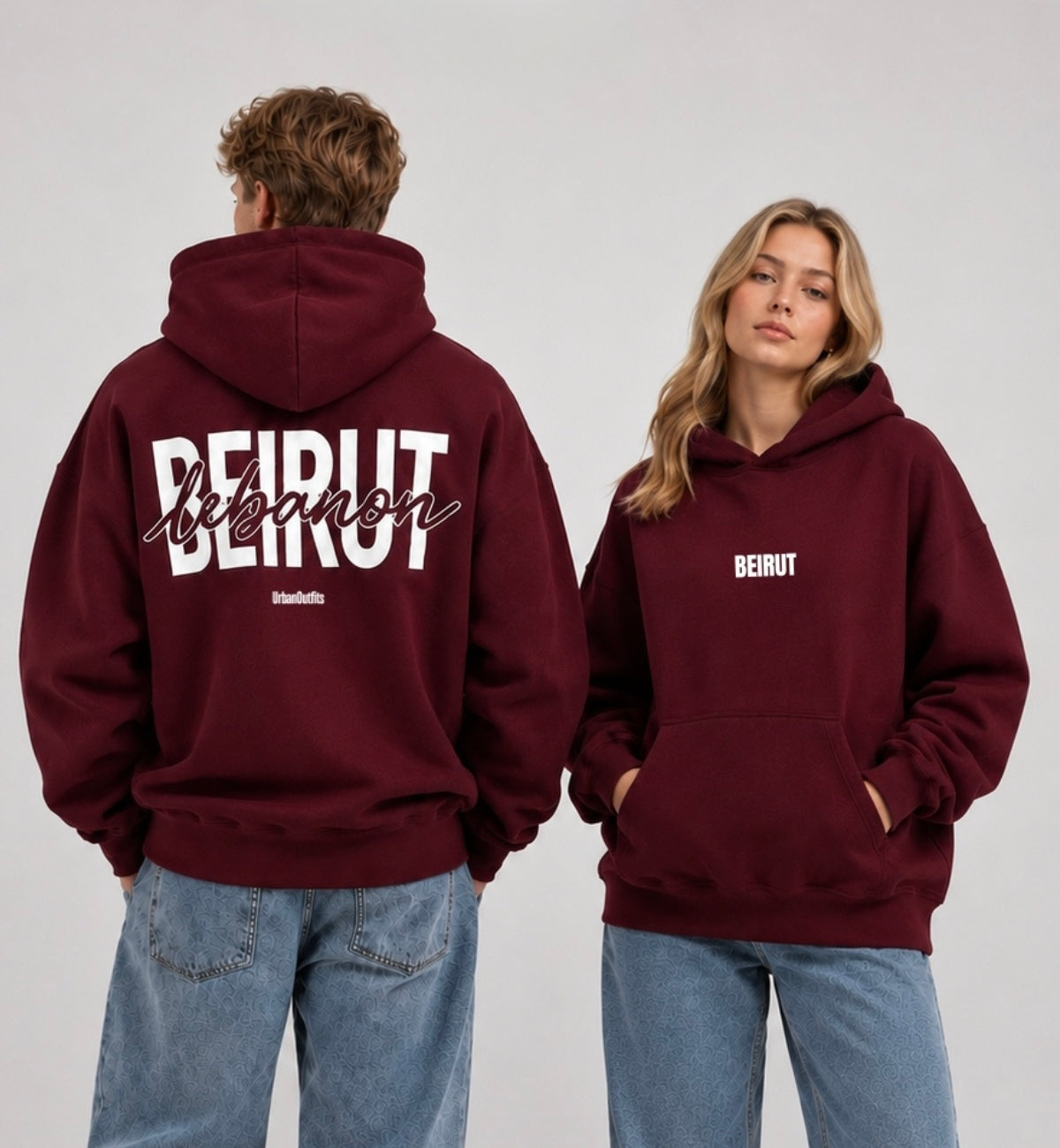 BEIRUT | LEBANON - Oversized Hoodie - Black [ Unisex ]