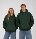 Basic Oversized Hoodie - DARK GREEN
