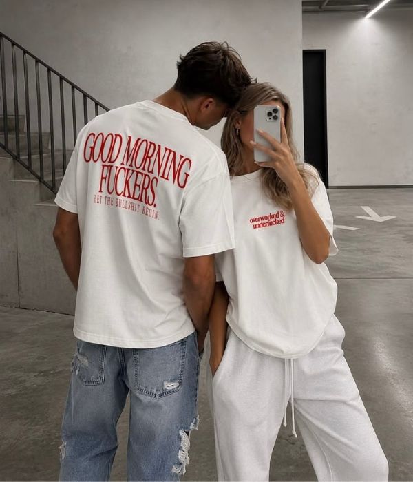 GOOD MORNING FUCKERS - Oversized T-shirt  [ Unisex ]