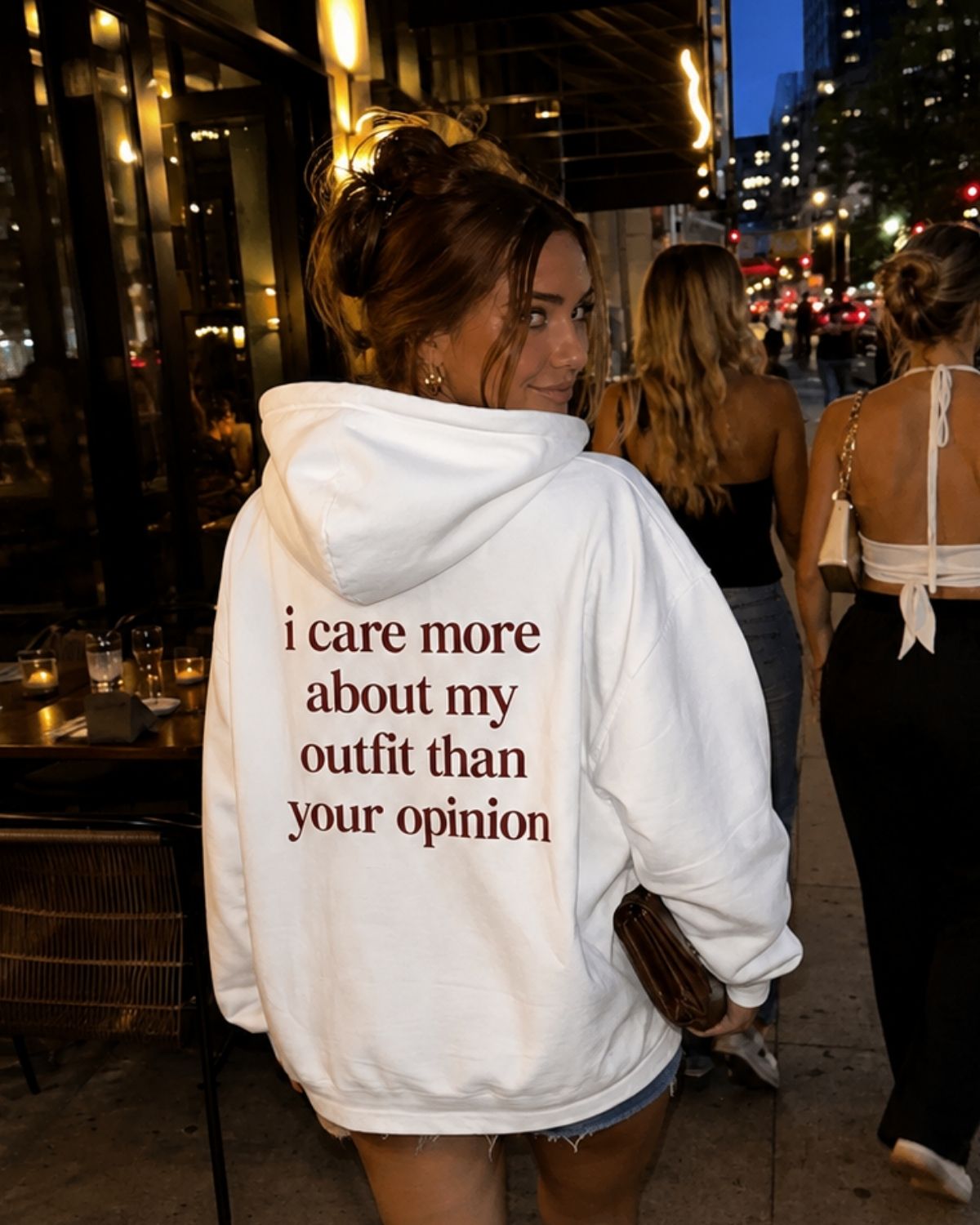 I CARE MORE - Women Oversized Hoodie