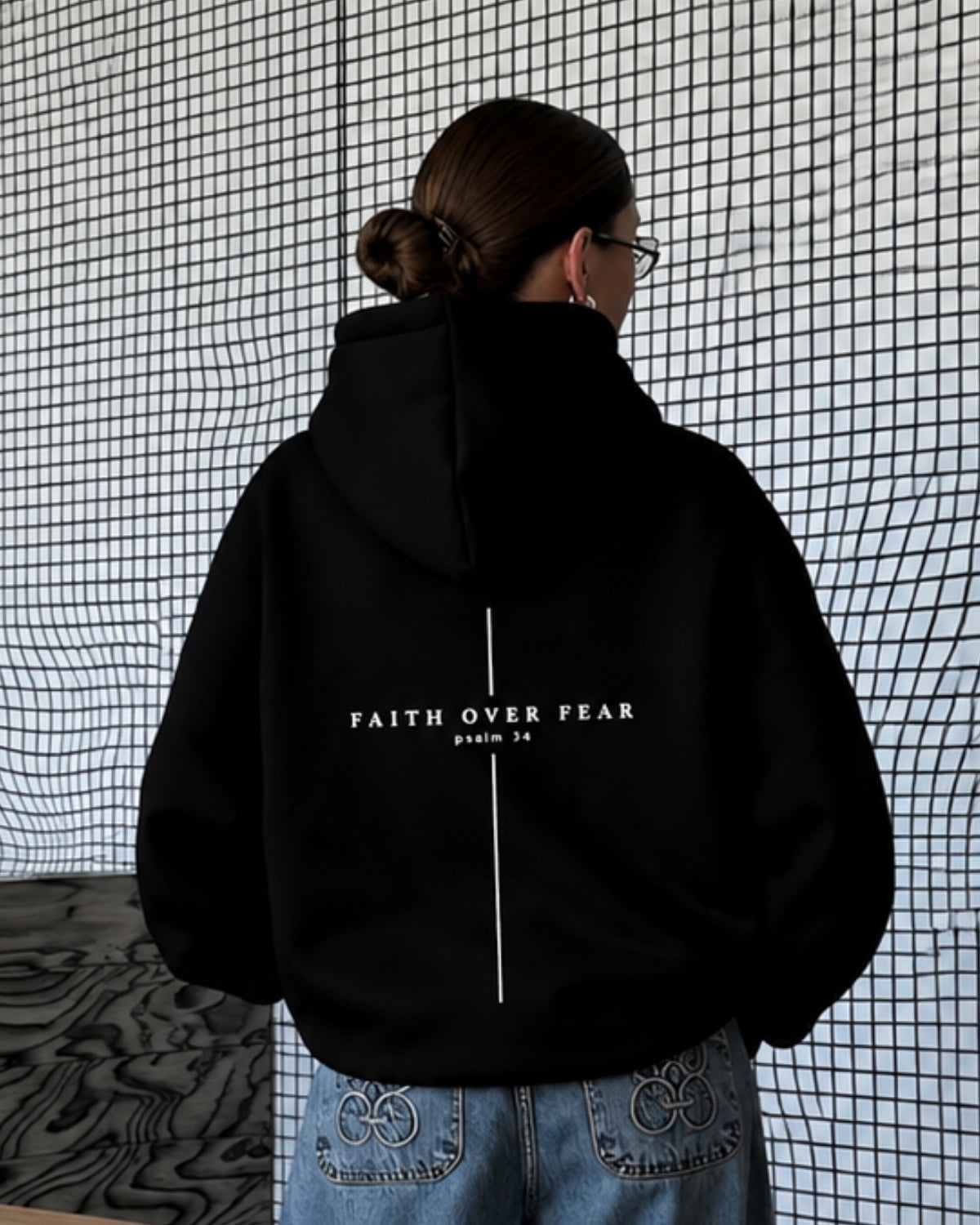 FAITH OVER FEAR - Women Oversized Hoodie