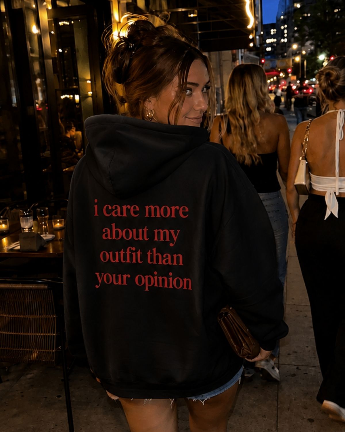 I CARE MORE - Women Oversized Hoodie