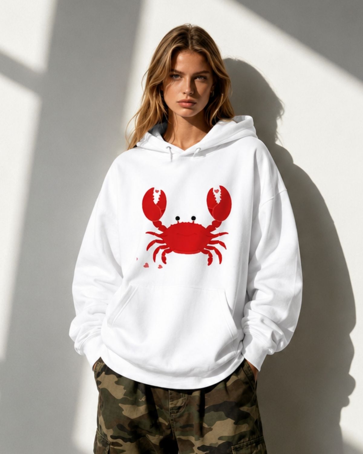 Love Lock Crab - Women Oversized Hoodie