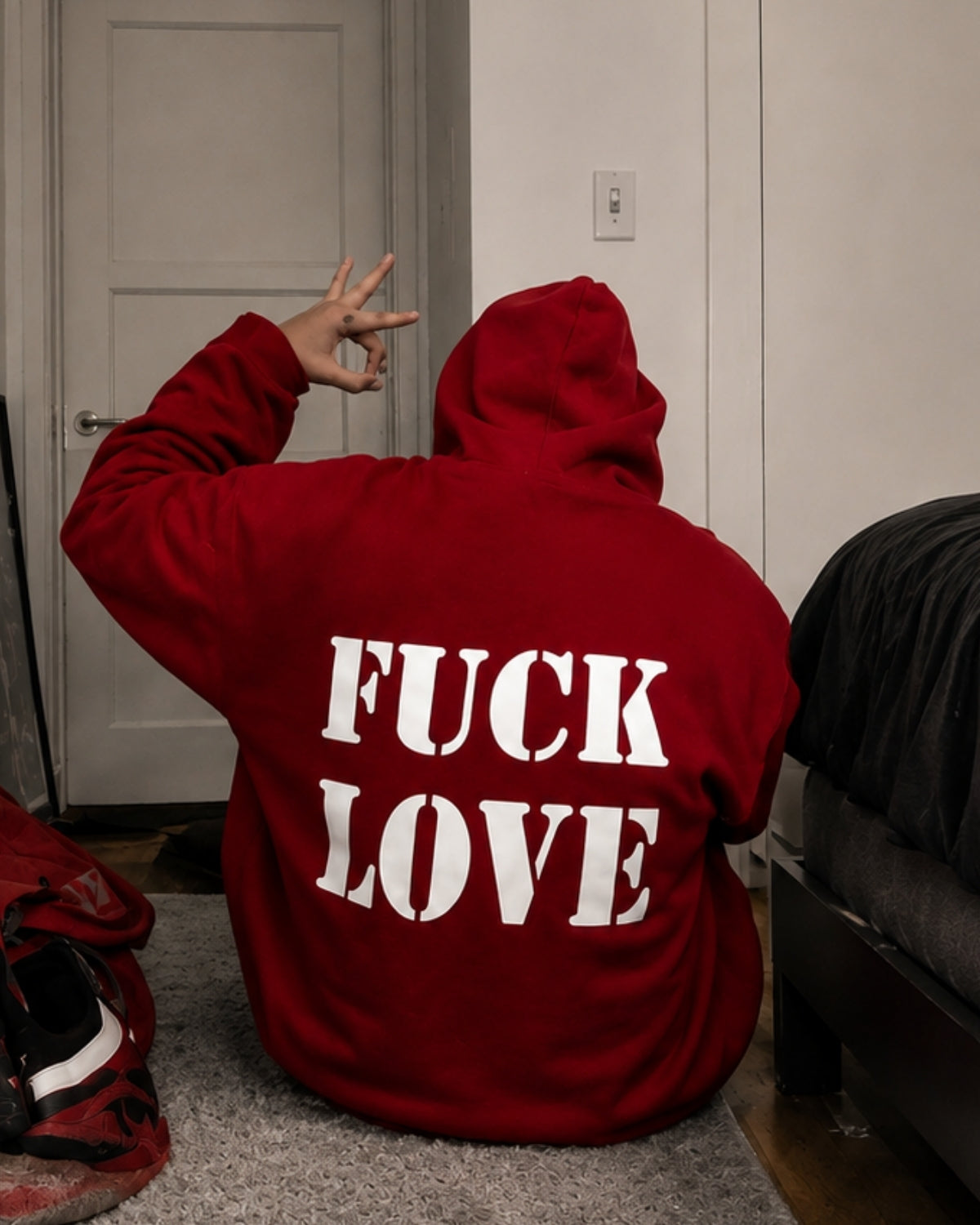 FUCK LOVE - Oversized Hoodie [ Unisex ]