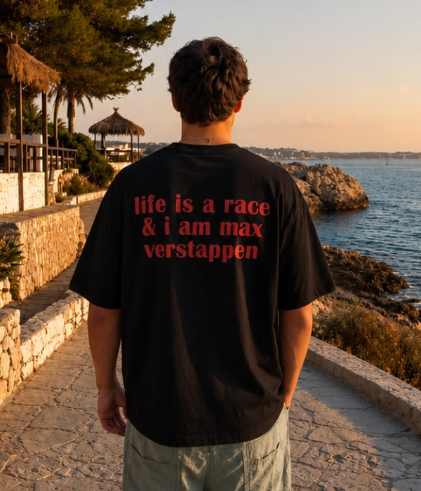 life is a race & i am max verstappen - Oversized T-shirt  [ Unisex ]