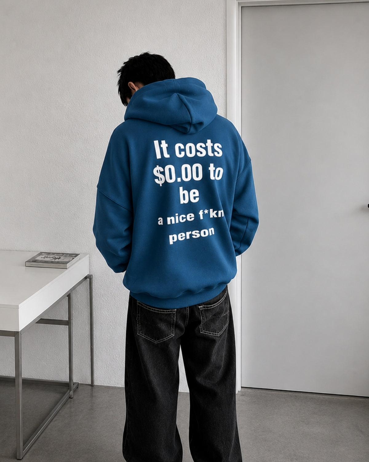 IT COSTS 0.00$ TO A NICE F*CK PERSON - Oversized Hoodie [ Unisex ]