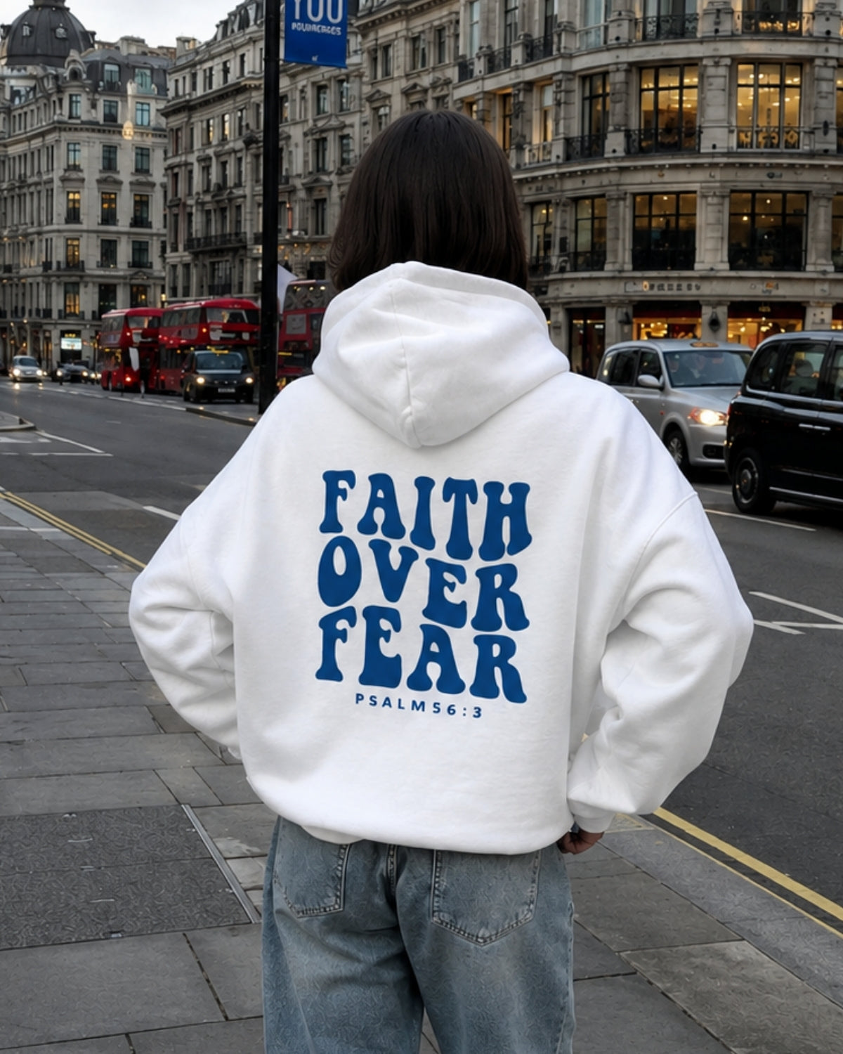 FAITH OVER FEAR - Women Oversized Hoodie
