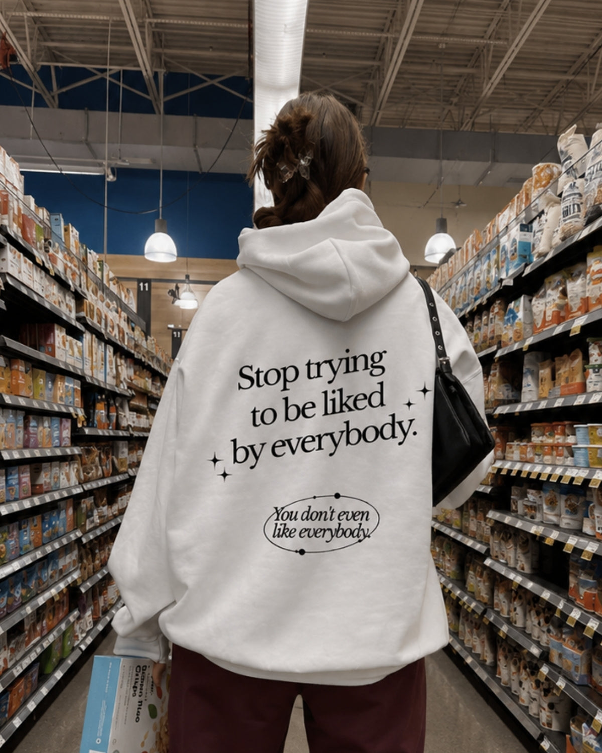 STOP TO BE LIKED BY EVERYONE - Women Oversized Hoodie