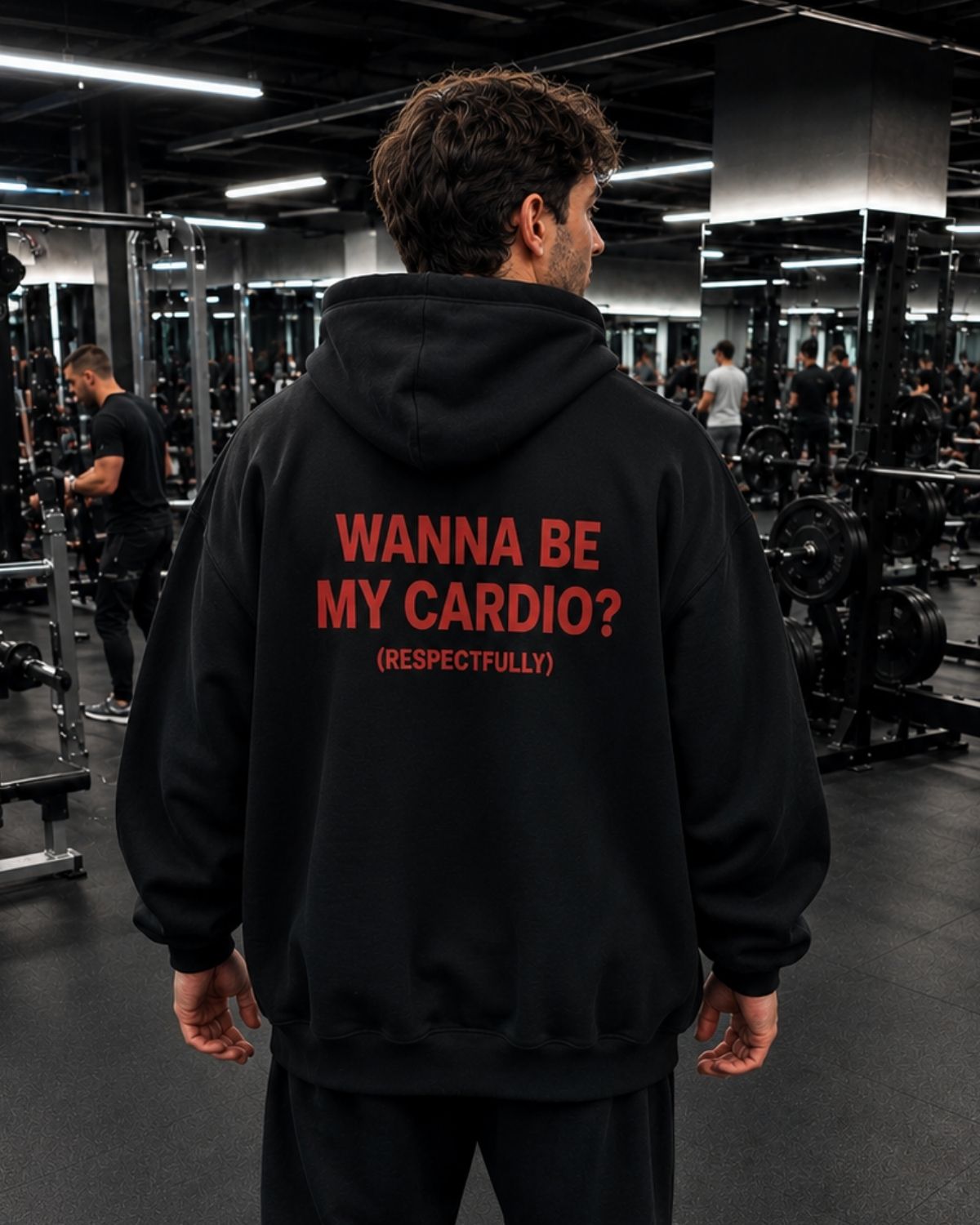 WANNA BE MY CARDIO - Oversized Hoodie [ Unisex ]
