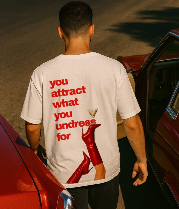 You Attract What U Undress For - Oversized T-shirt  [ Unisex ]