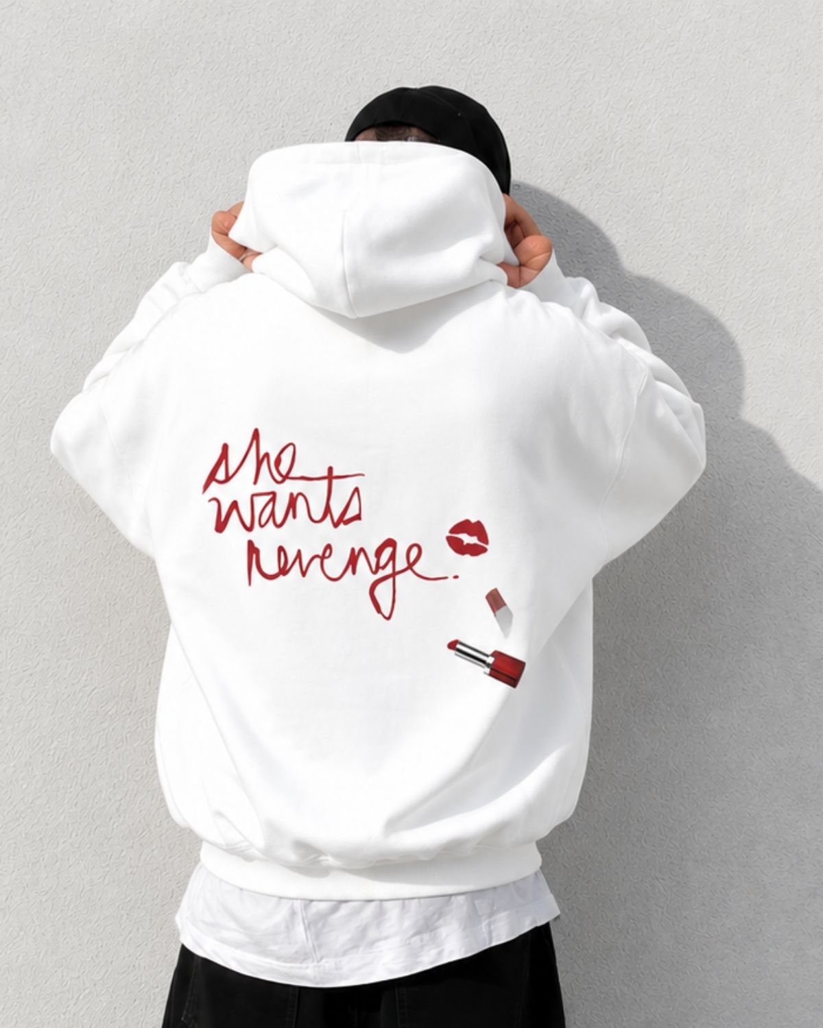 SHW WANTS REVENGE - Oversized Hoodie [ Unisex ]