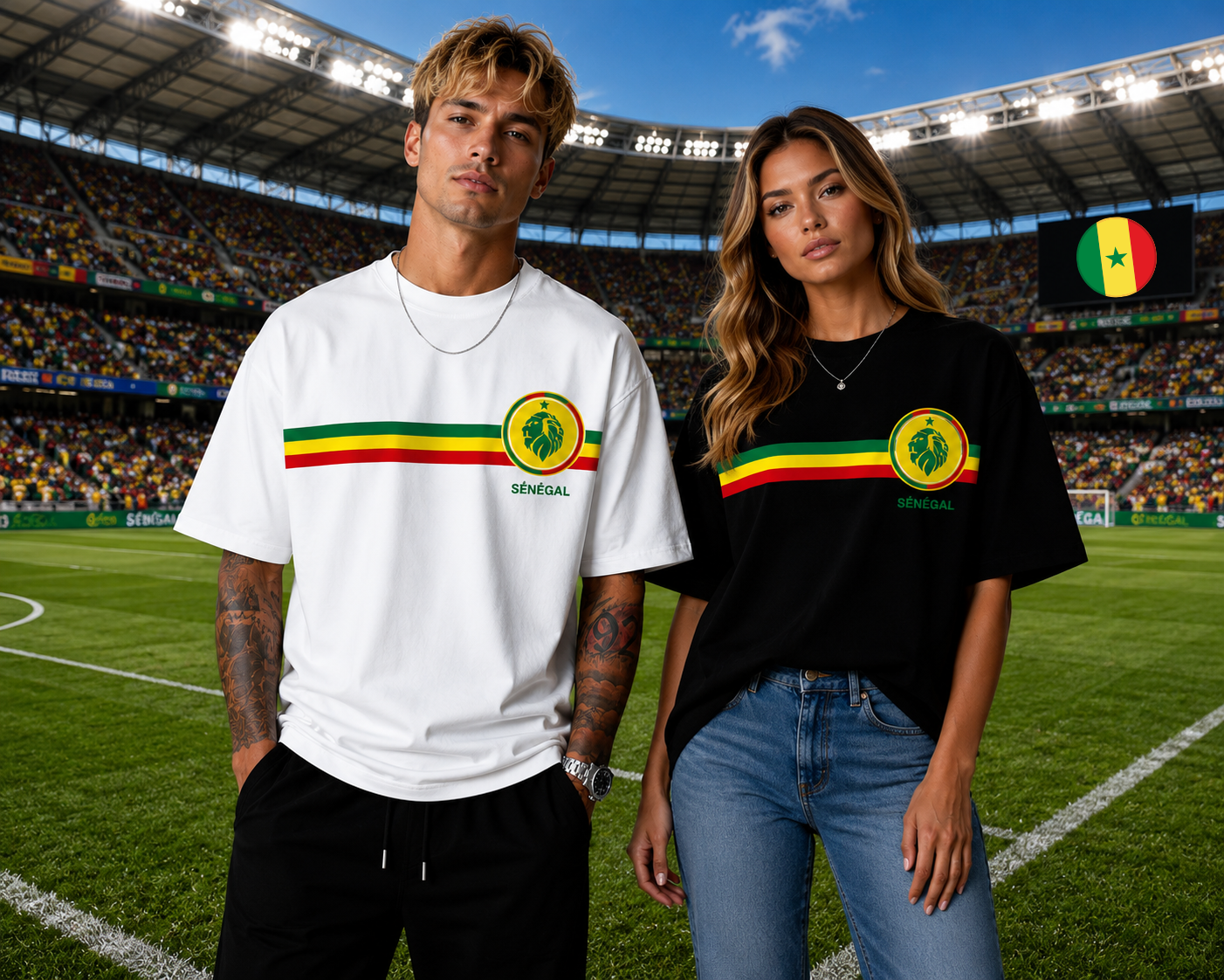 SENEGAL 🇸🇳 - Oversized T-shirt  [ Unisex ]