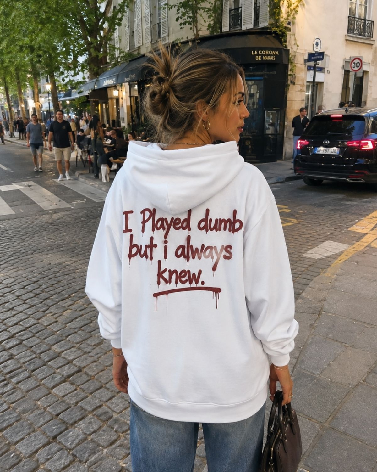 I PLAYED DUMB - Women Oversized Hoodie