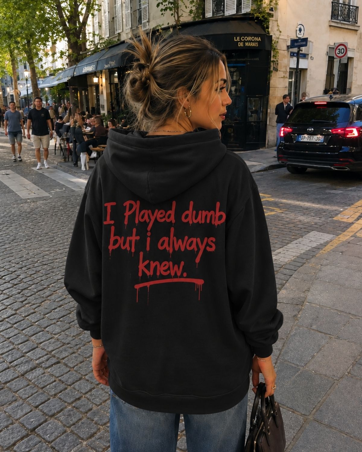 I PLAYED DUMB - Women Oversized Hoodie