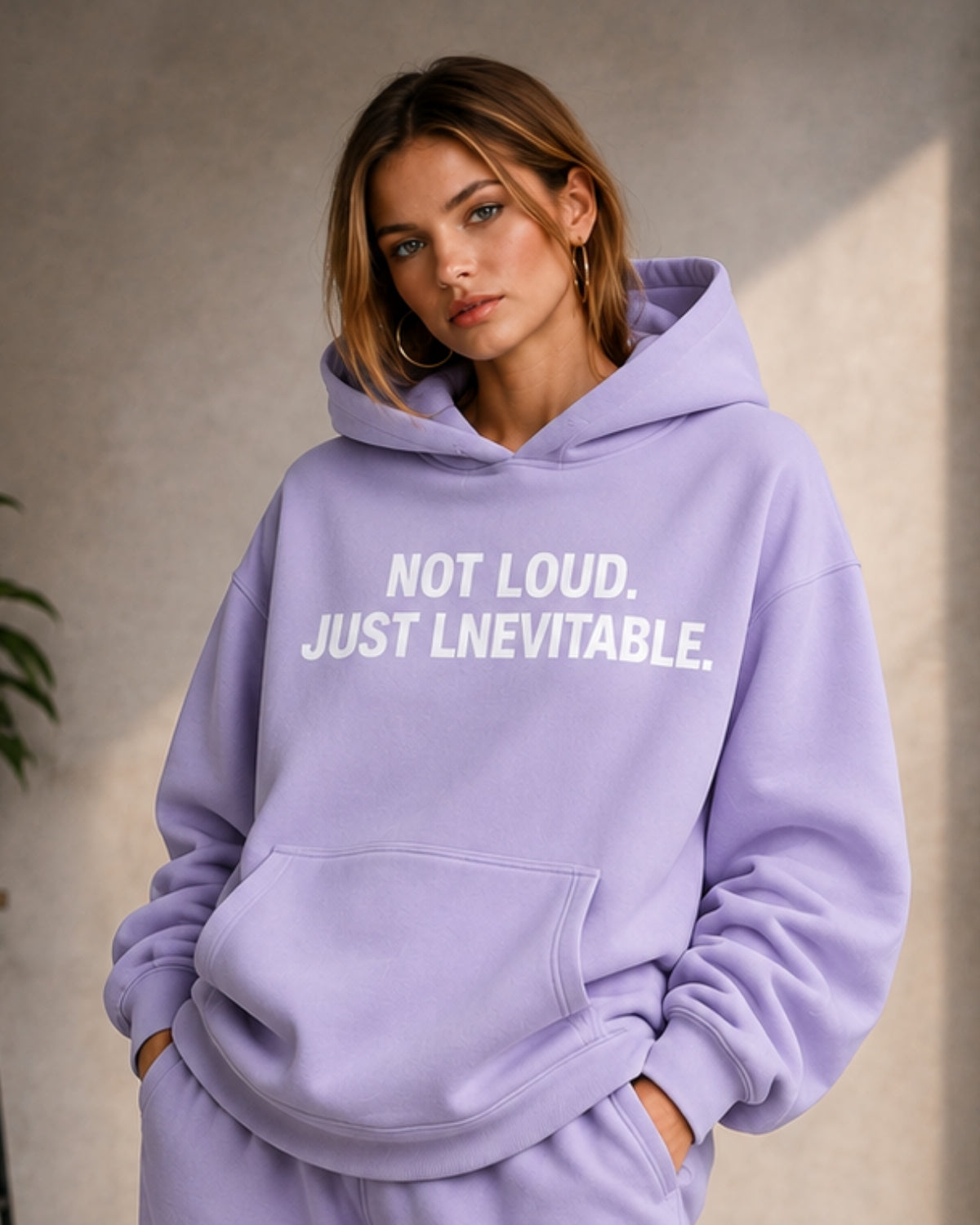 NOT LOUD JUST LNEVITABLE - Women Oversized Hoodie