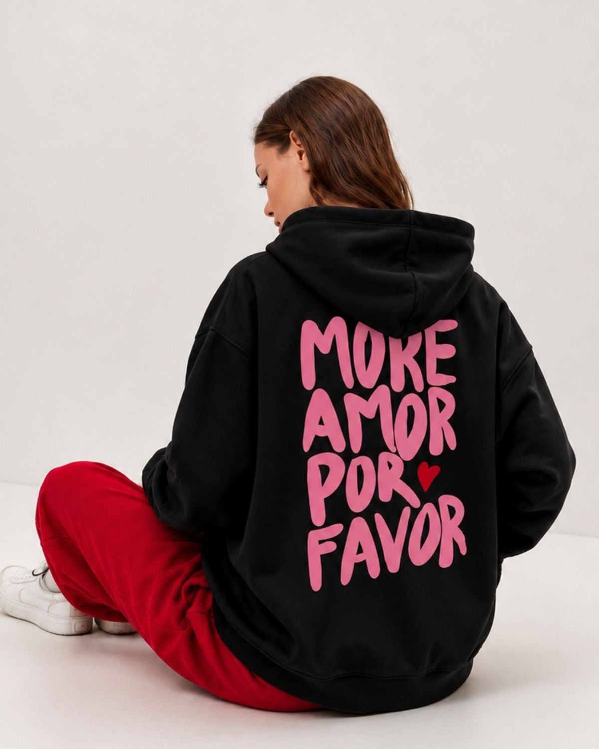 MORE AMOR POR FAVOR - Women Oversized Hoodie