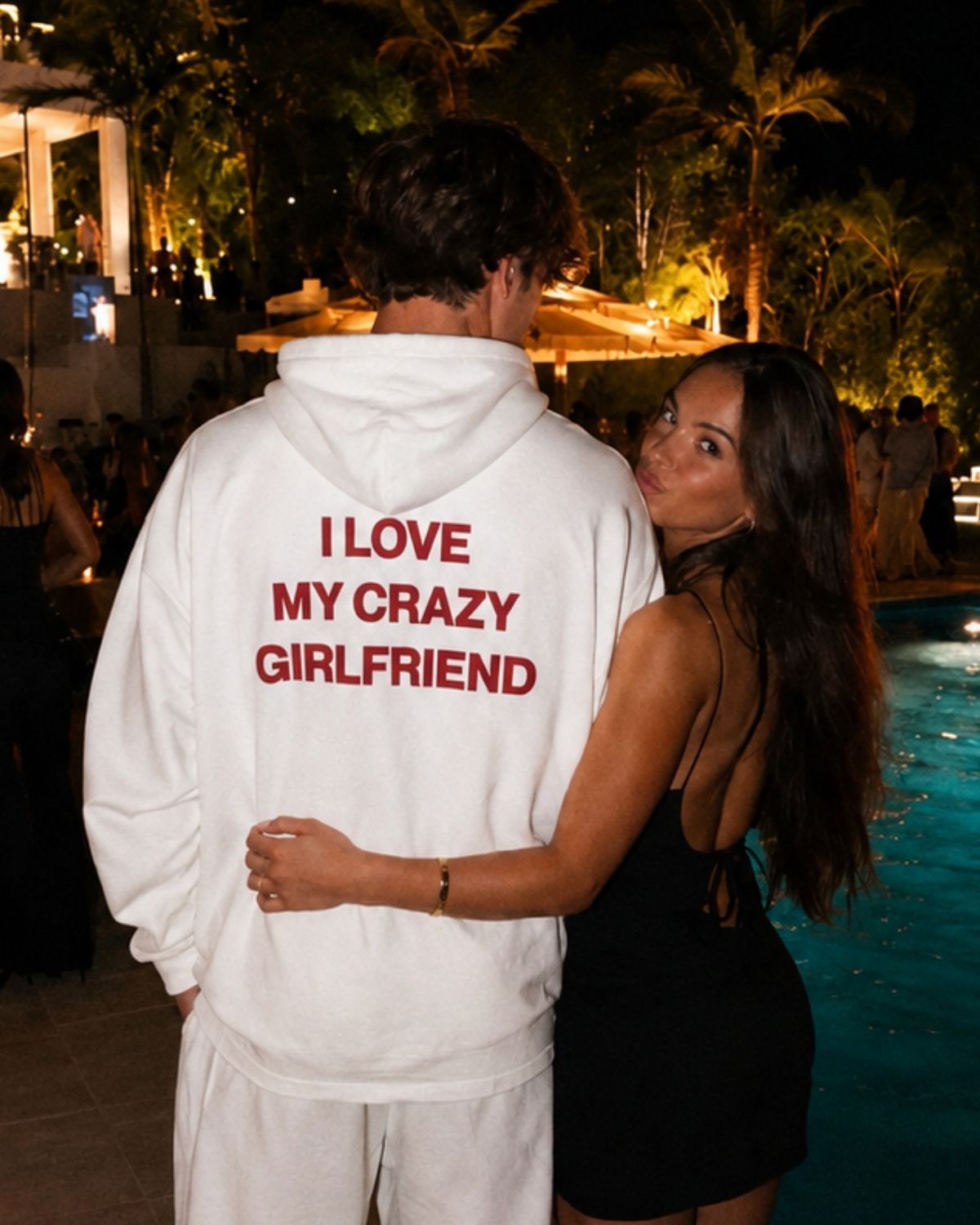 I LOVE MY CRAZY GIRLFRIEND - Oversized Hoodie [ Unisex ]