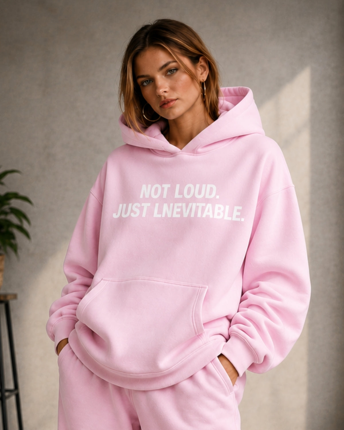 NOT LOUD JUST LNEVITABLE - Women Oversized Hoodie