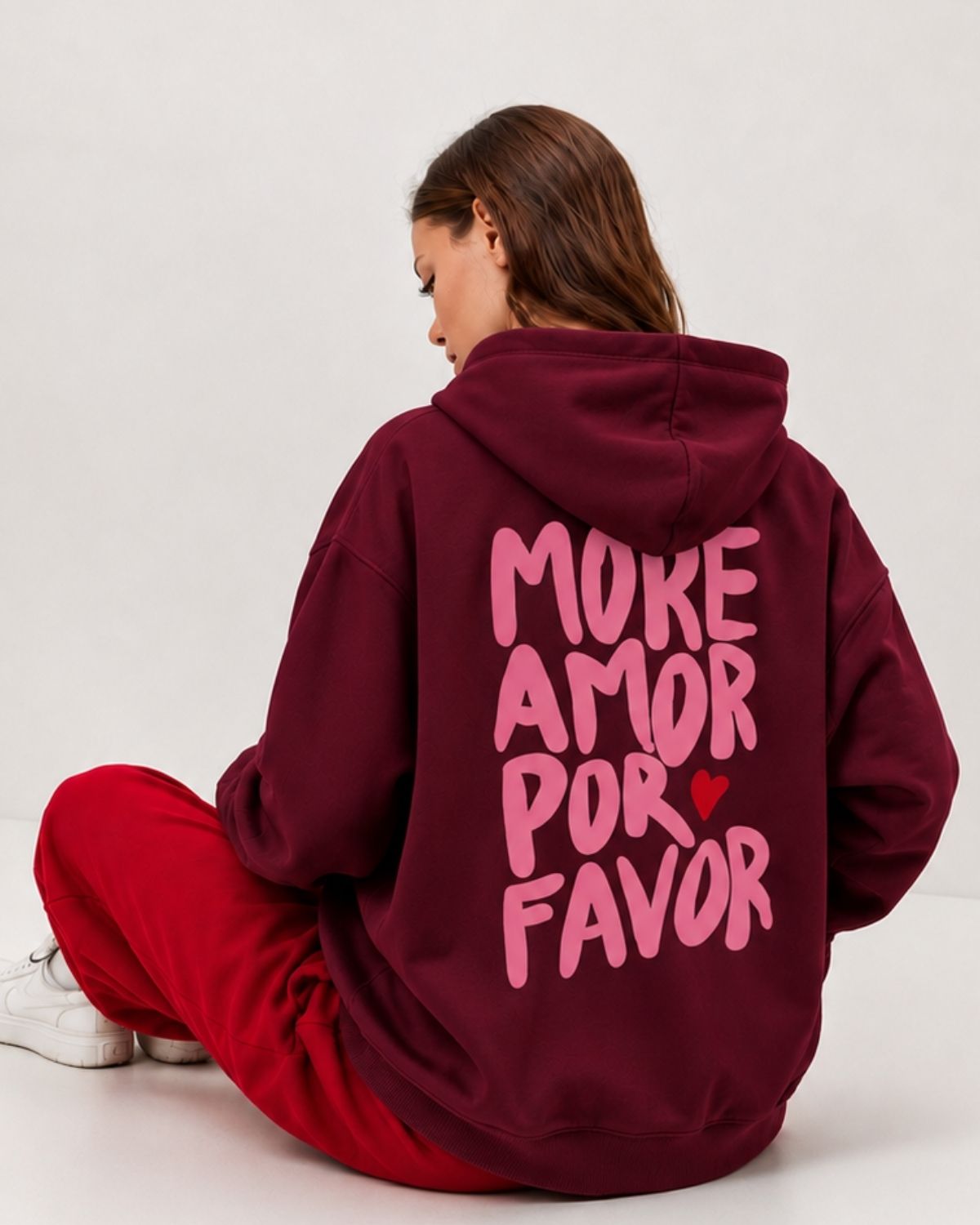 MORE AMOR POR FAVOR - Women Oversized Hoodie