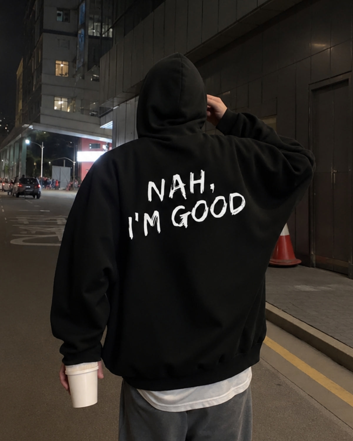 NAH I'M GOOD - Oversized Hoodie [ Unisex ]